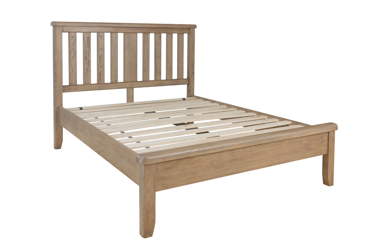 Holland Bed with Headboard and Low Footboard Set