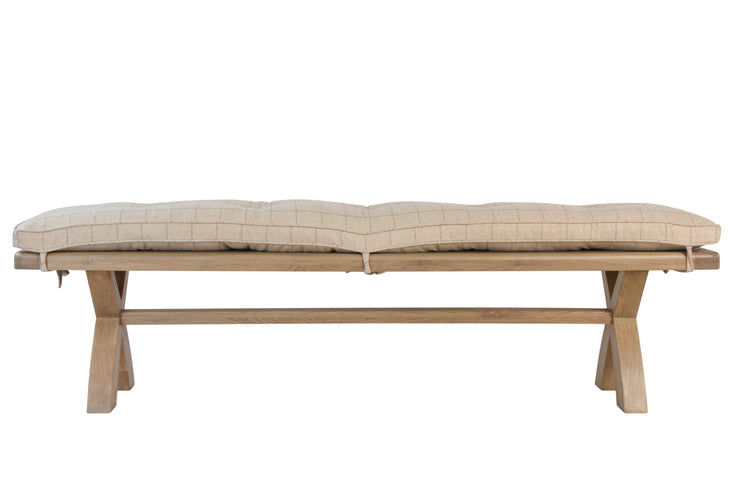 Holland 2m Bench Cushion Only – Natural Check
