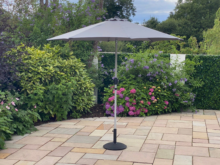 3m Parasol Grey with Crank and Tilt