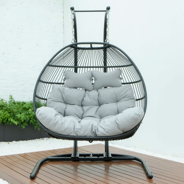 Double Foldable Swing Chair