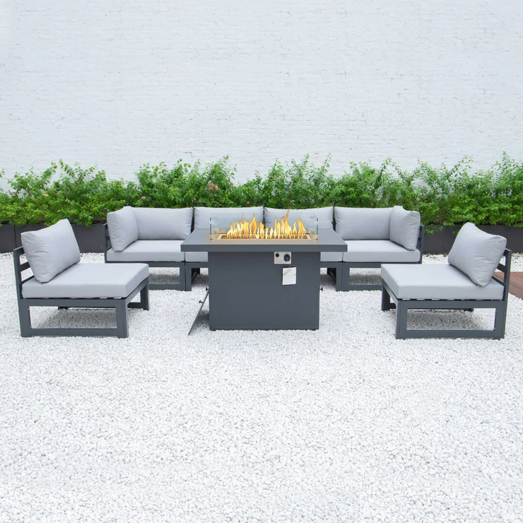 Oslo Modular Casual Dining Firepit Set