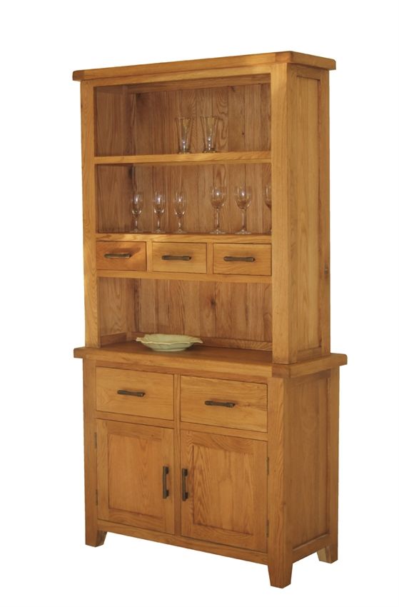 Solid oak deals hutch