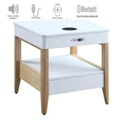 Jual San Francisco Bedside Table With Wireless Charging and 2.1 Stereo Speakers