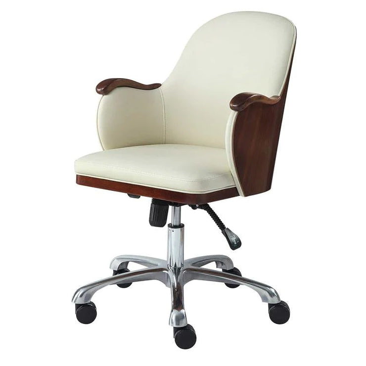 Jual San Francisco Executive Office Chair in Walnut and Cream Leather