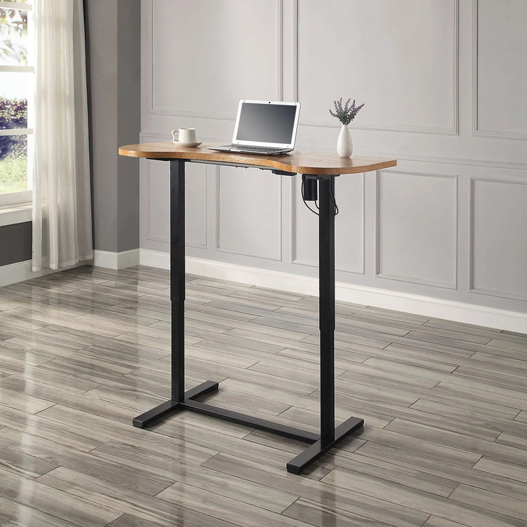 Jual San Francisco Height Adjustable Desk Oak/Black