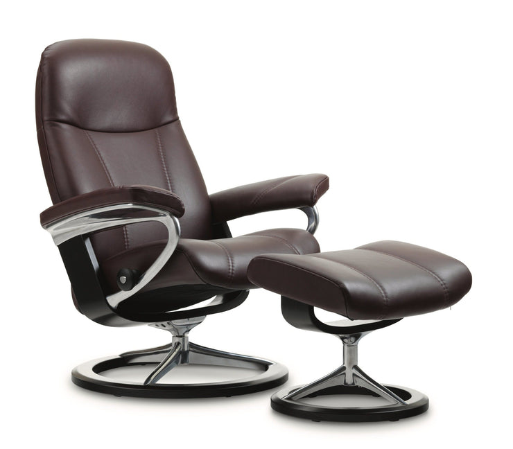 Stressless Consul Signature Chair with Footstool
